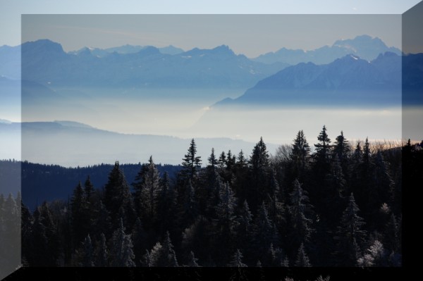 vues sur Mtabief et sur les alpes