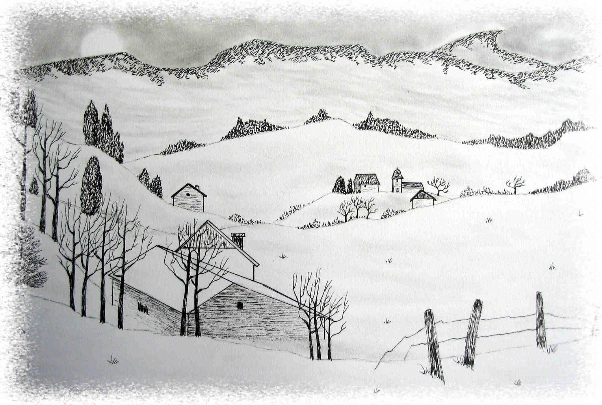 paysage neige