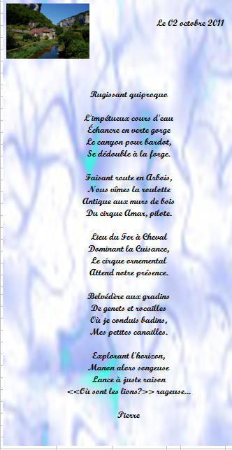 poeme quiproco