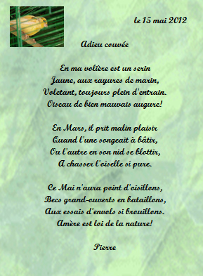 adieu couvee
