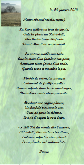 matin obscur
