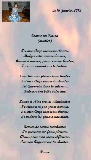 comme un pinson