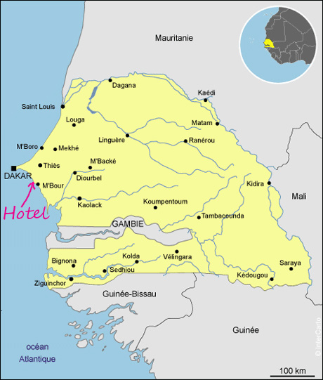 carte du Sngal